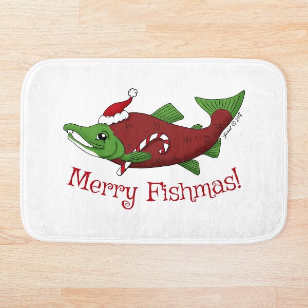 Salmon Bath Mats Redbubble