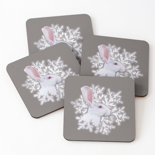 Item preview, Winter Snow Hare 4 Taupe designed and sold by artistdiat.