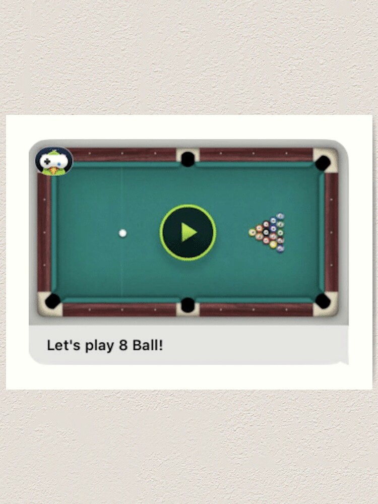 How to play eight ball on game pigeon