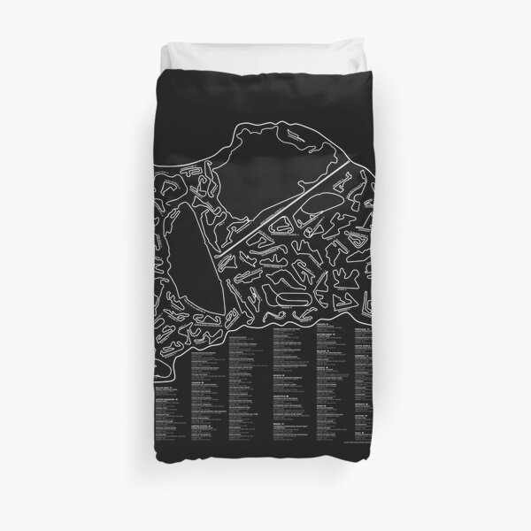 Race Tracks to Scale (Inverted) Duvet Cover