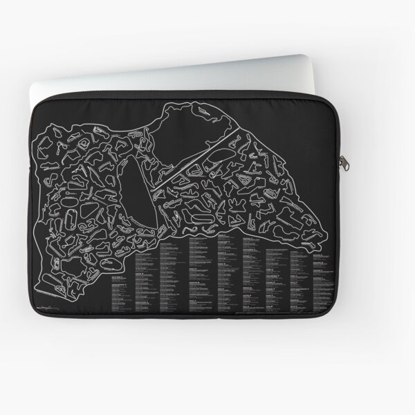 Race Tracks to Scale (Inverted) Laptop Sleeve