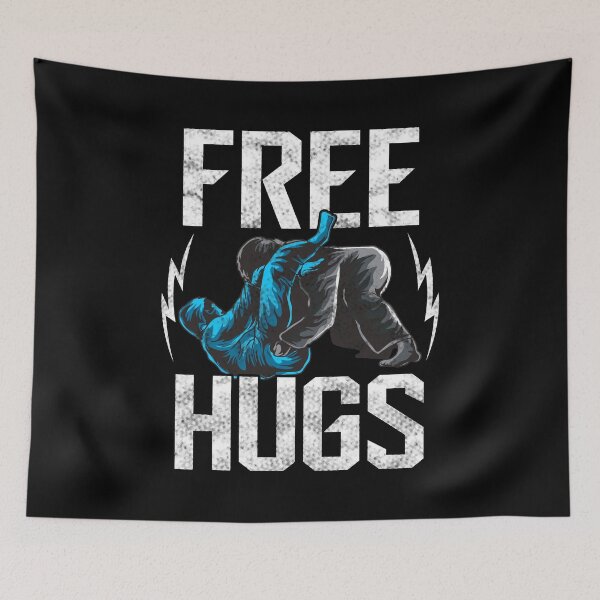 Item preview, Cute Free Hugs Jiu Jitsu BJJ Martial Arts designed and sold by perfectpresents.