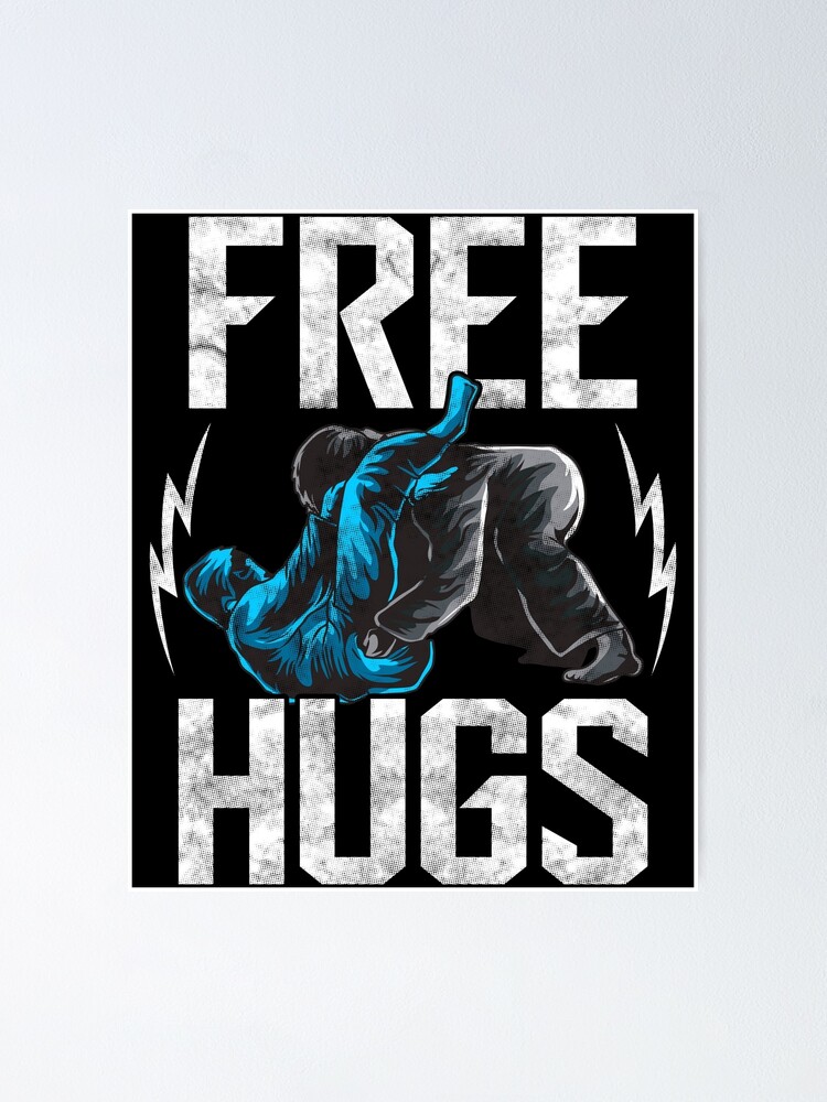 Cute Free Hugs Jiu Jitsu Bjj Martial Arts T-Shirt
