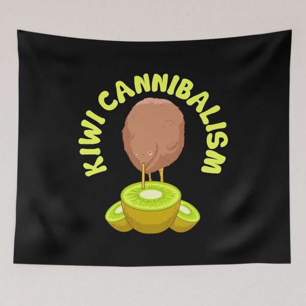 Item preview, Funny Kiwi Cannibalism Pun Adorable Animal Fruit designed and sold by perfectpresents.