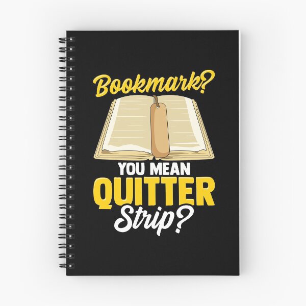 Item preview, Bookmark? You Mean Quitter Strip? Bookworm Pun designed and sold by perfectpresents.