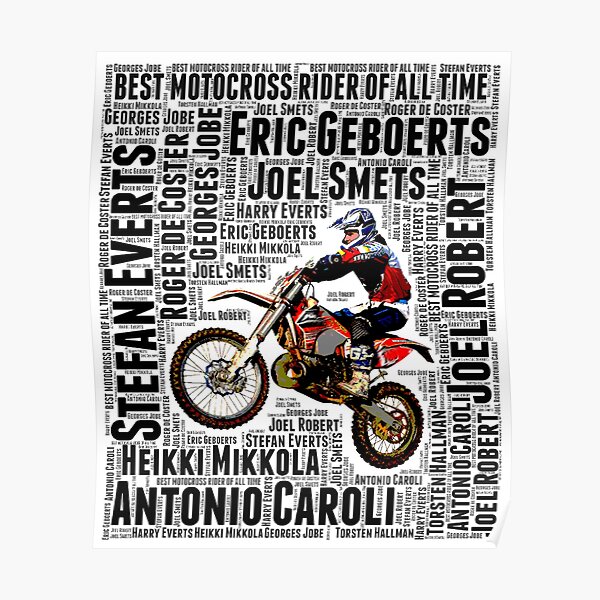 Posters Sur Le Theme Motocross Redbubble
