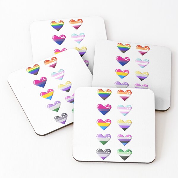 Item preview, Pride Pixel Hearts designed and sold by Starsketches.
