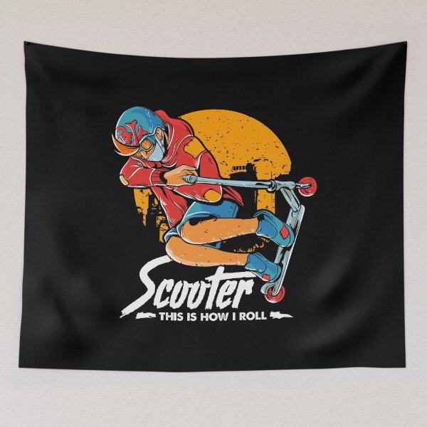 Item preview, This Is How I Roll Cute & Funny Scooter Lover Pun designed and sold by perfectpresents.
