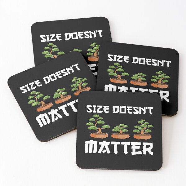 Item preview, Funny Size Doesn't Matter Small Bonsai Tree Plant designed and sold by perfectpresents.