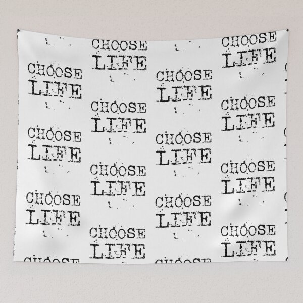 Item preview, Choose life typography text art quote by Word Fandom - wordfandom designed and sold by Kerry Pritchard.