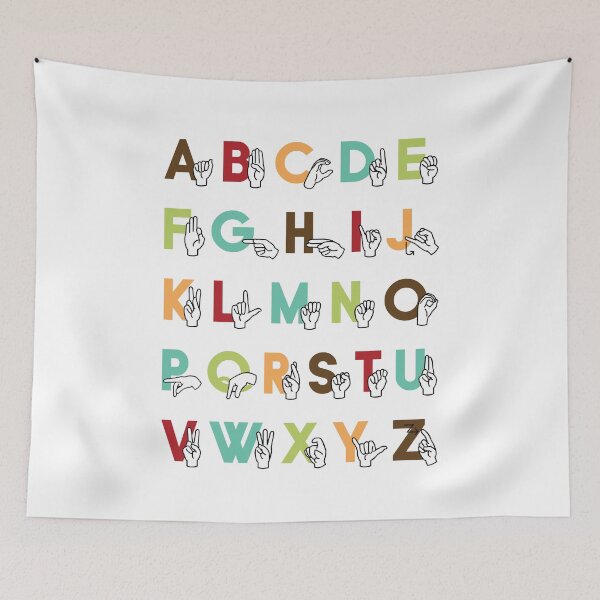 Item preview, Sign Language ASL Alphabet - Forest Woodland designed and sold by Debi Chambers.