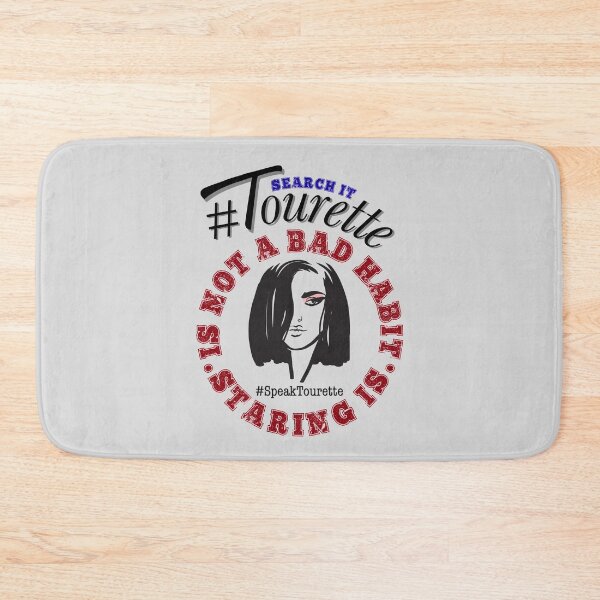 Item preview, #Tourettes - It’s Not A Bad Habit, Staring Is , Tourette Syndrome Awareness  designed and sold by MJDezigns.