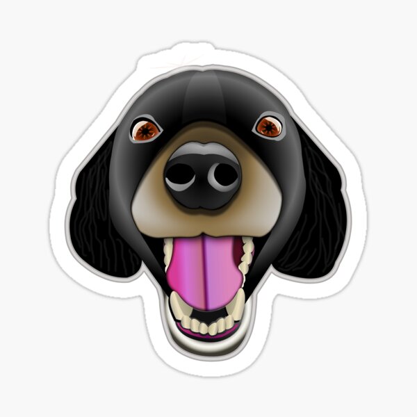 Happy Dog Sticker