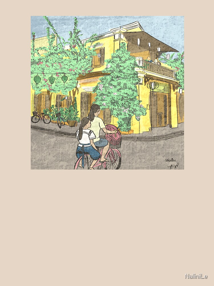 Hoi An street scene illustration by NaliniLe