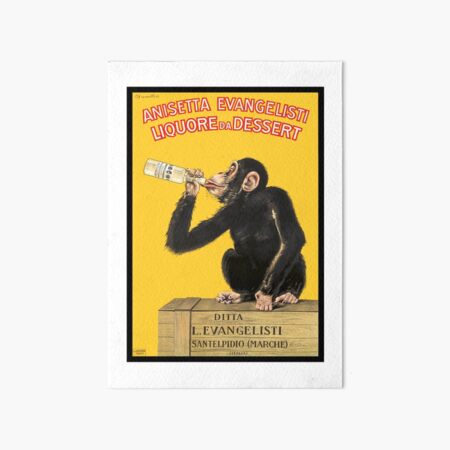 1925 Anisetta Evangelista Italian Advertising Poster Art Board Print