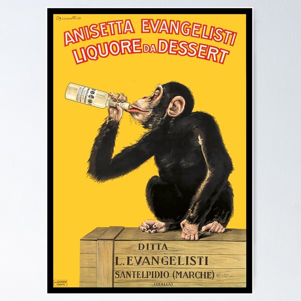 Artikel-Vorschau von 1925 Anisetta Evangelista Italienisches Werbeplakat, designt und verkauft von retrographics.