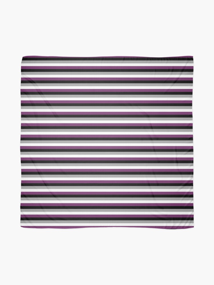Alternate view of Asexual Flag Scarf