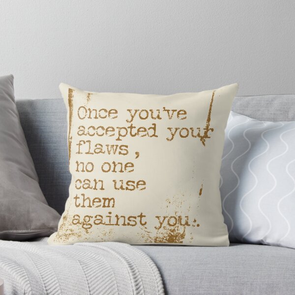 Item preview, Once you’ve accepted your flaws no one can use them against you typography text art quote by Word Fandom - wordfandom designed and sold by Kerry Pritchard.