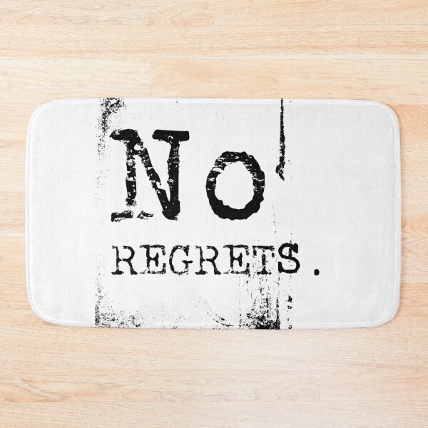 Aperçu de l'œuvre No regrets typography text art quote by Word Fandom - wordfandom créée et vendue par Kerry Pritchard.