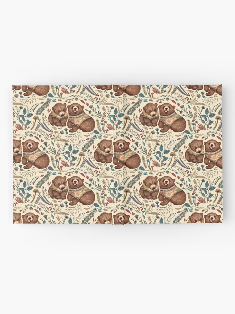 Alternate view of Whimsical Bear Pair with Fantasy Flora Hardcover Journal