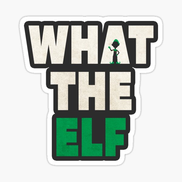 Elf Svg Stickers Redbubble