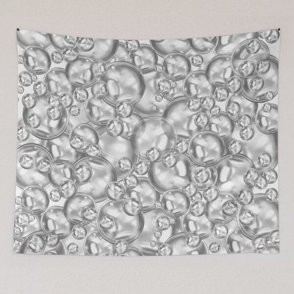 Item preview, Black and white 80’s Bubble pattern. Retro designed and sold by DebbieJoyArt.