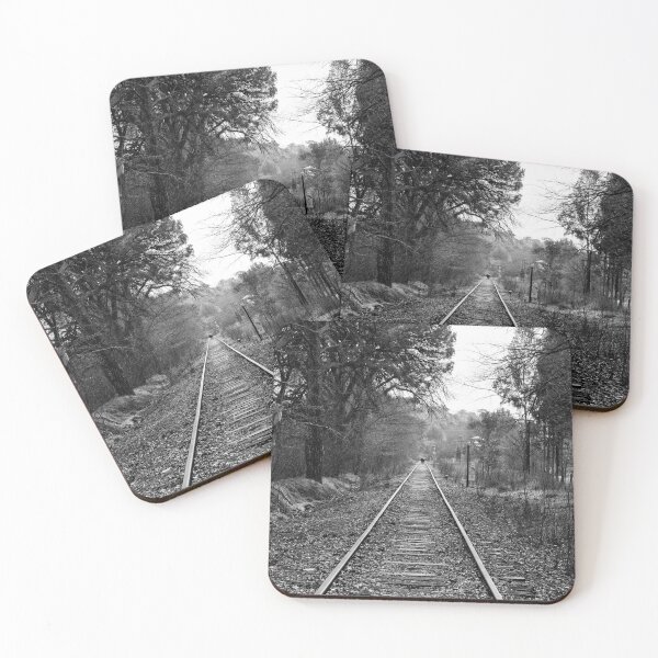 Item preview, South Australia in Black and White - The Old Mount Barker Railway Line - Photographic Print designed and sold by nickegglington.