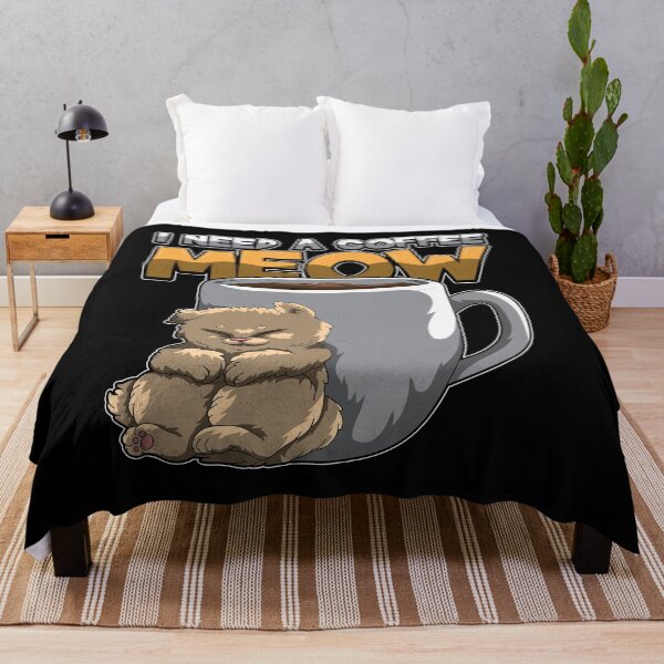 Item preview, I Need A Coffee MEOW - Need Caffeine NOW designed and sold by anziehend.