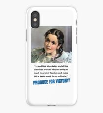Produce For Victory! WW2 iPhone Case
