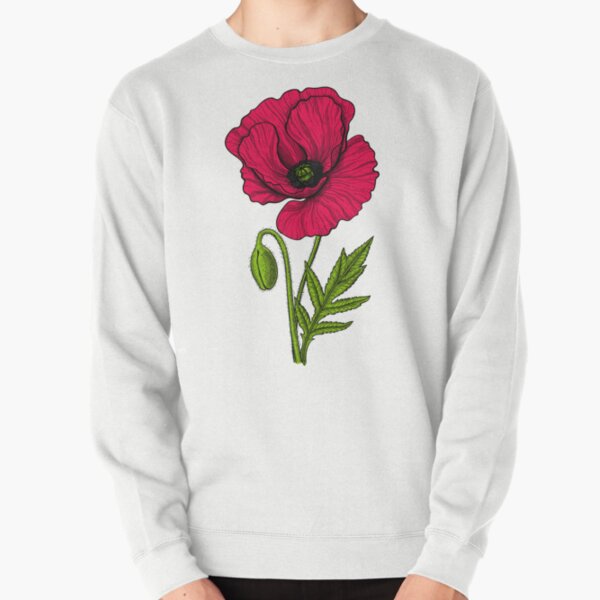Red poppy drawing