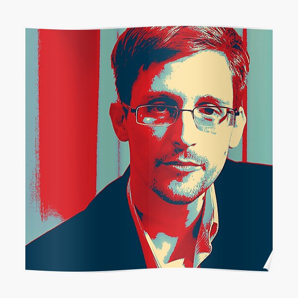 Popart Edward Snowden Poster