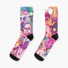 Rick and Morty - Interdimentional Doodle Socks