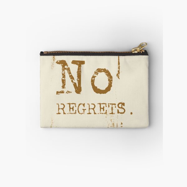 Aperçu de l'œuvre No regrets typography text art quote by Word Fandom - wordfandom créée et vendue par Kerry Pritchard.