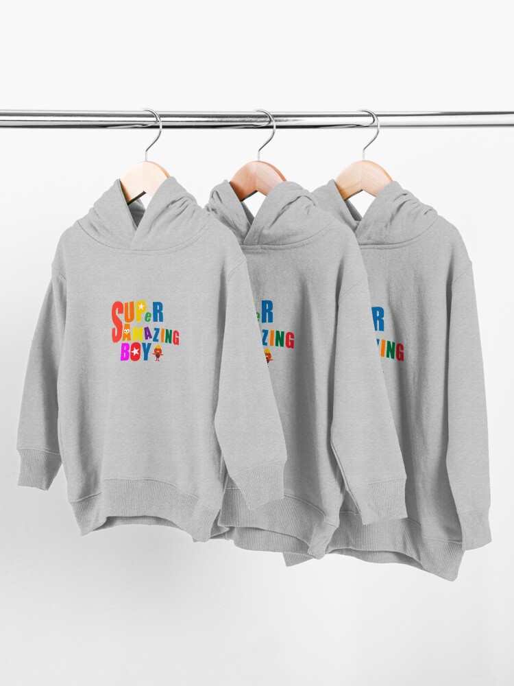 Alternate view of Super Simple Songs Boy - Super Simple Amazing Boy- Best Boy - Love You Amazing Little Boy Toddler Pullover Hoodie