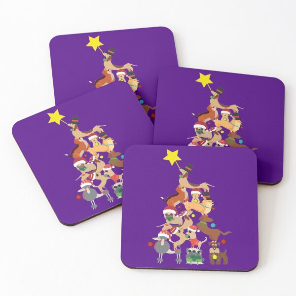 Item preview, dogs merry christmas tree designed and sold by atevern.