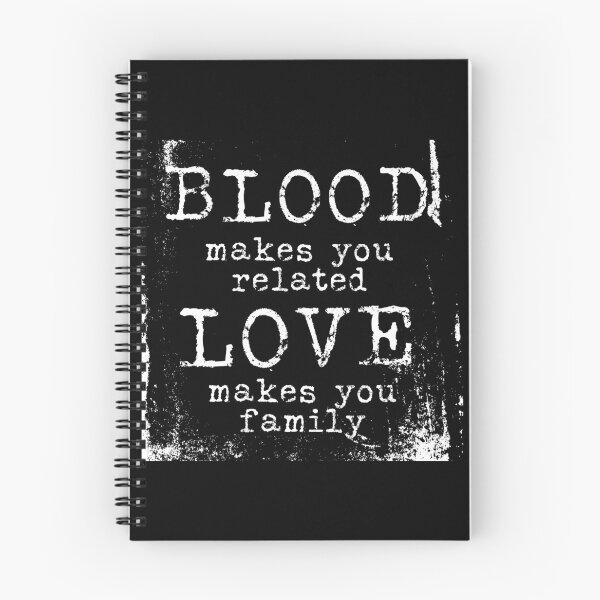 Item preview, Blood makes you related love makes you family typography text art quote by Word Fandom - wordfandom designed and sold by Kerry Pritchard.