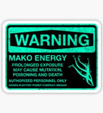 Sticker! Warning: Mako Energy Sticker