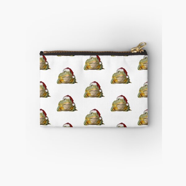 Item preview, christmas frog - a festive bullfrog designed and sold by katief44.