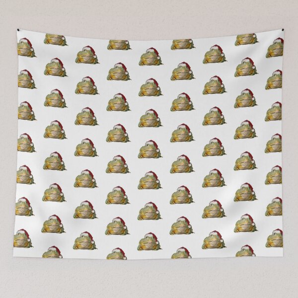 Item preview, christmas frog - a festive bullfrog designed and sold by katief44.