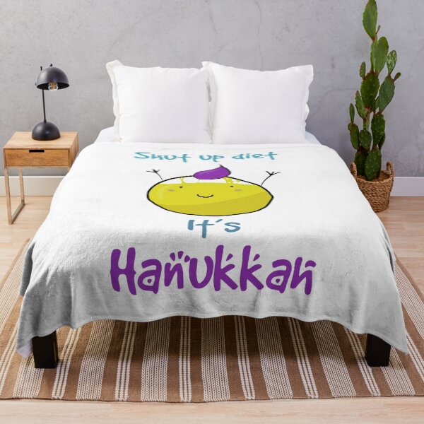 Item preview, Hanukkah cartoon funny character donut Sufganiyah designed and sold by MintSniffArt.