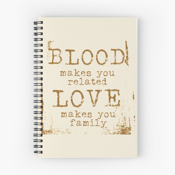 Item preview, Blood makes you related love makes you family typography text art quote by Word Fandom - wordfandom designed and sold by Kerry Pritchard.