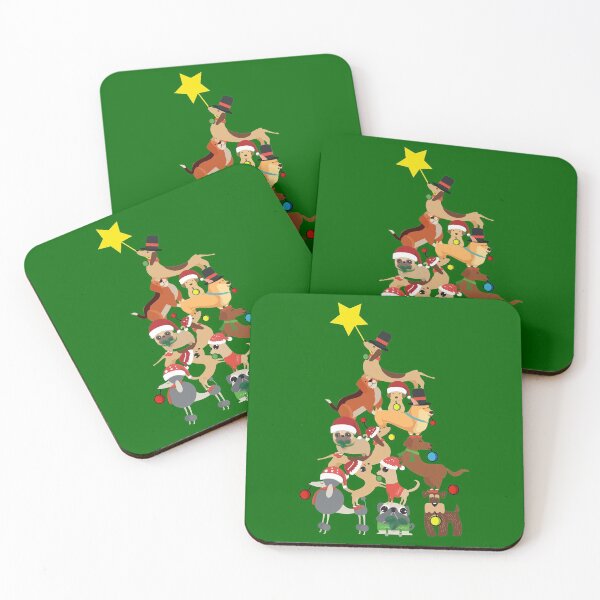 Item preview, dogs merry christmas tree designed and sold by atevern.