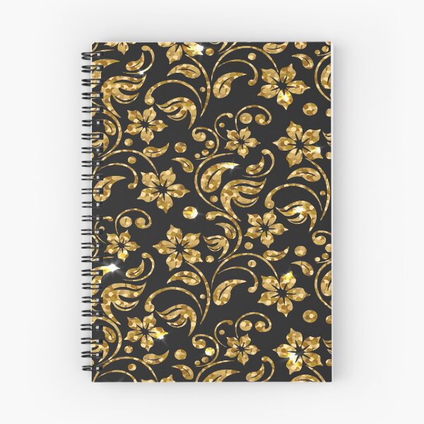 Item preview, Floral gold glitter pattern designed and sold by Chams0609.