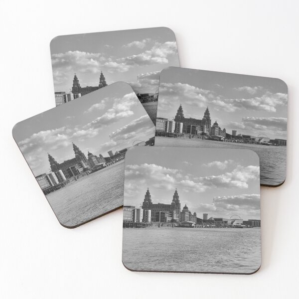 Item preview, Liverpool Skyline Mono designed and sold by rawshutterbug.