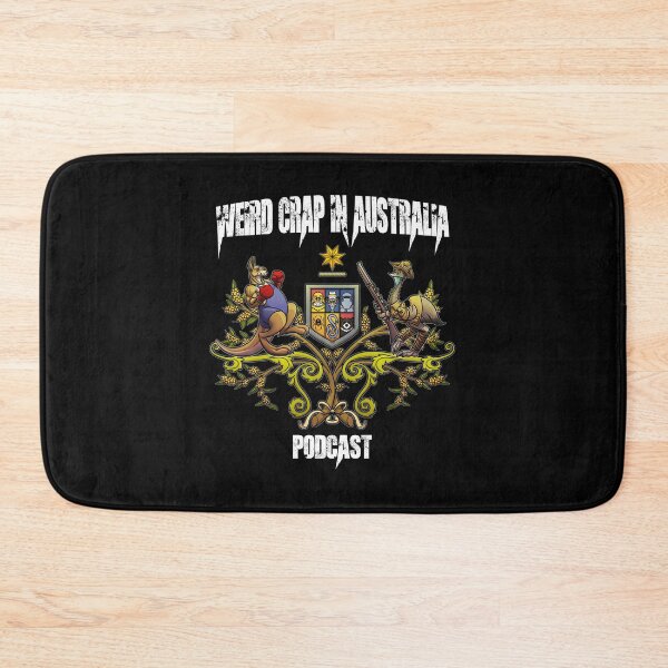 Item preview, Weird Crap in Australia - Coat of arms (White Text) designed and sold by WeirdCrapinAus.
