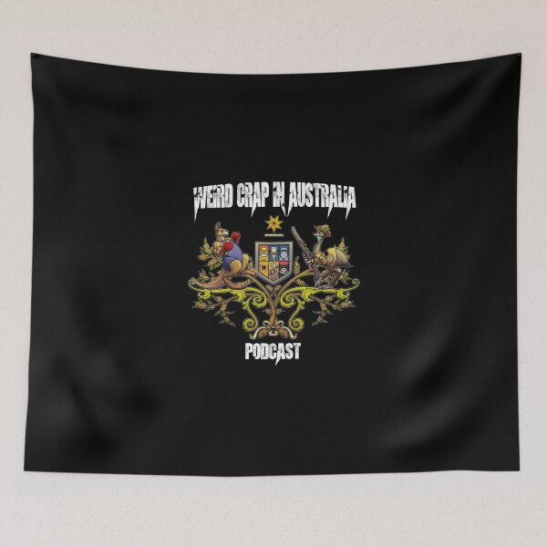 Item preview, Weird Crap in Australia - Coat of arms (White Text) designed and sold by WeirdCrapinAus.
