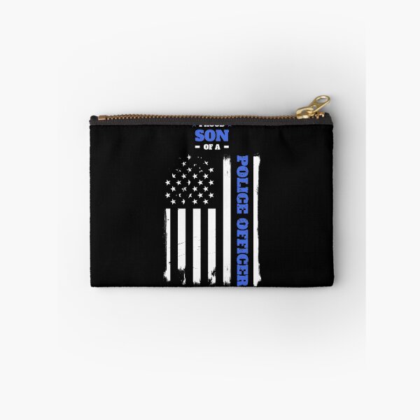 Item preview, Proud Son of a Police Officer Distressed Flag designed and sold by LarkDesigns.
