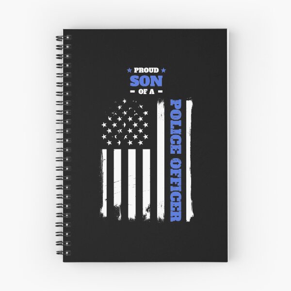 Item preview, Proud Son of a Police Officer Distressed Flag designed and sold by LarkDesigns.