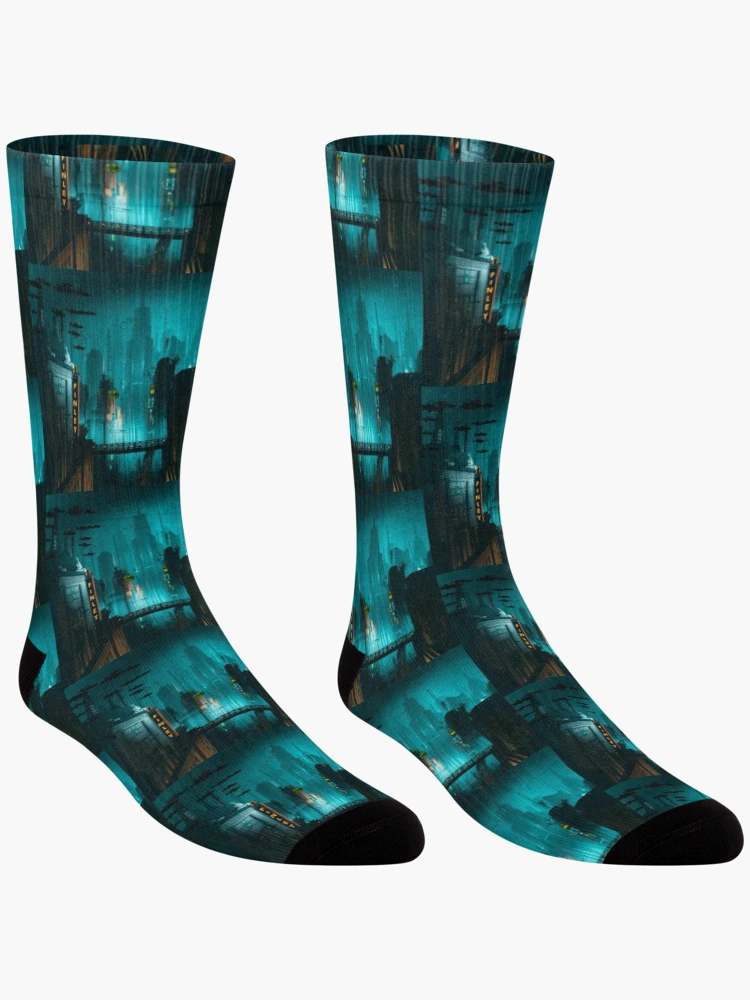 Thumbnail 3 of 5, Socks, BioShock - Rapture designed and sold by dlab0205.