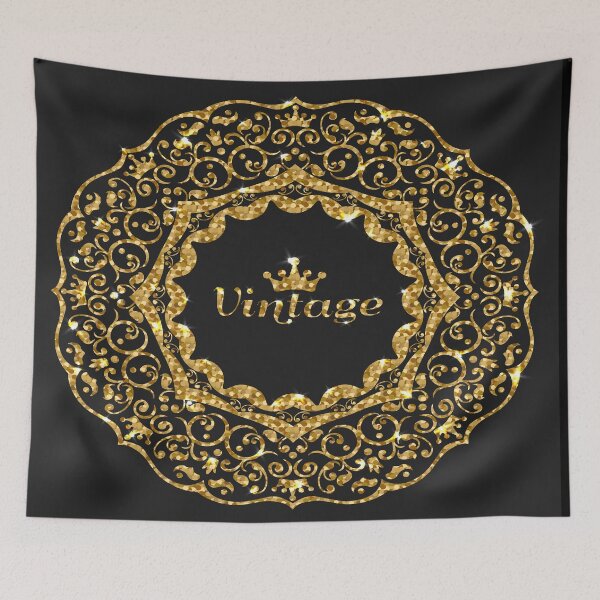Item preview, Vintage gold glitter crown designed and sold by Chams0609.